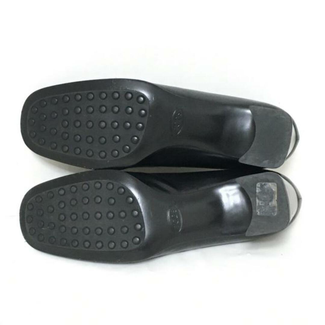 TOD'S(トッズ)のTOD'S(トッズ) パンプス 37 レディース - 黒 レザー レディースの靴/シューズ(ハイヒール/パンプス)の商品写真