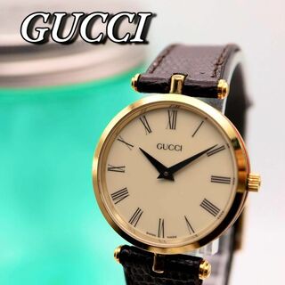 グッチ(Gucci)のGUCCI サイドシェリーライン ゴールド クォーツ レディース腕時計 526(腕時計)