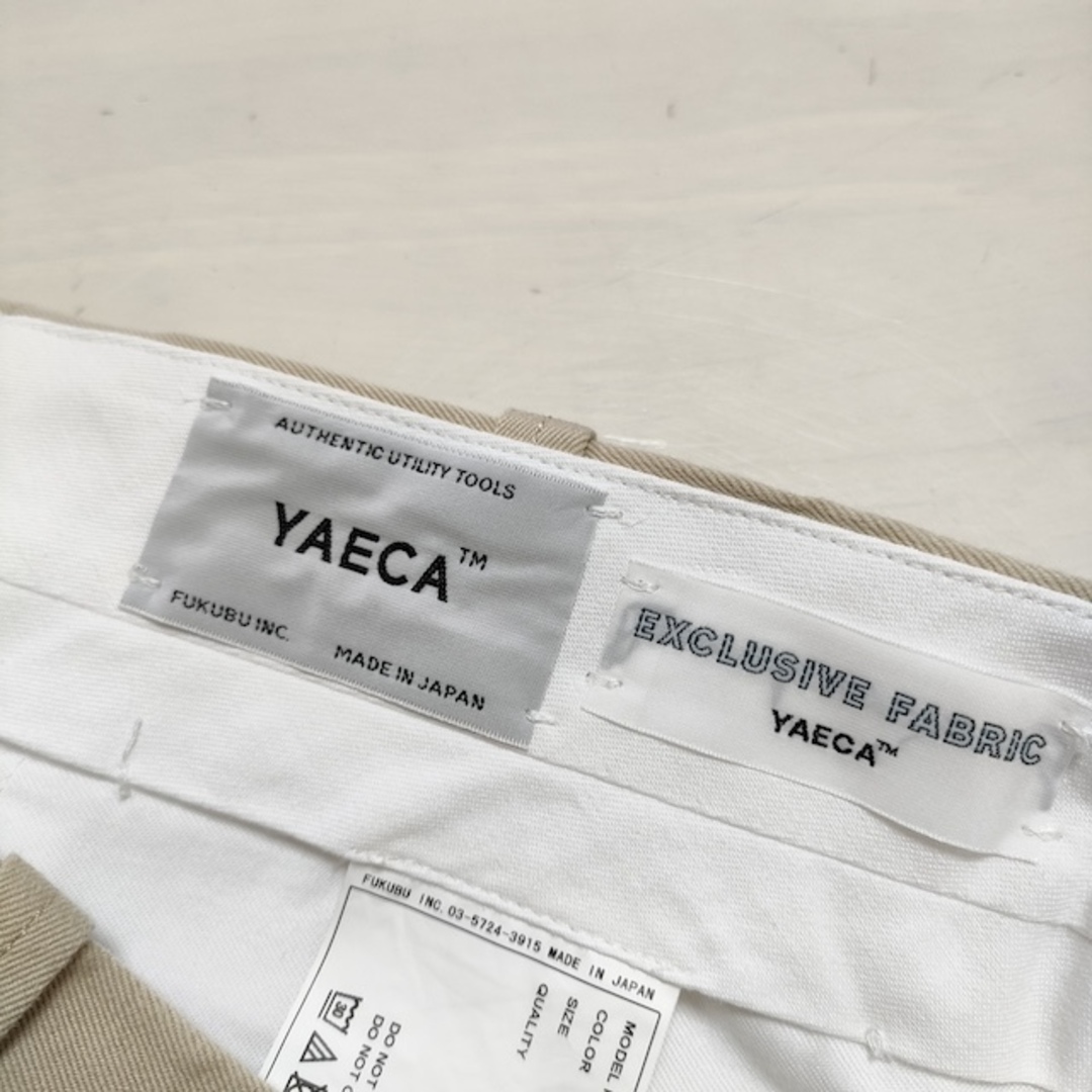 YAECA(ヤエカ)のYAECA ワイドストレート 60654 サイズ28 チノパンツ ベージュ レディース ヤエカ【中古】4-0414G△ レディースのパンツ(チノパン)の商品写真