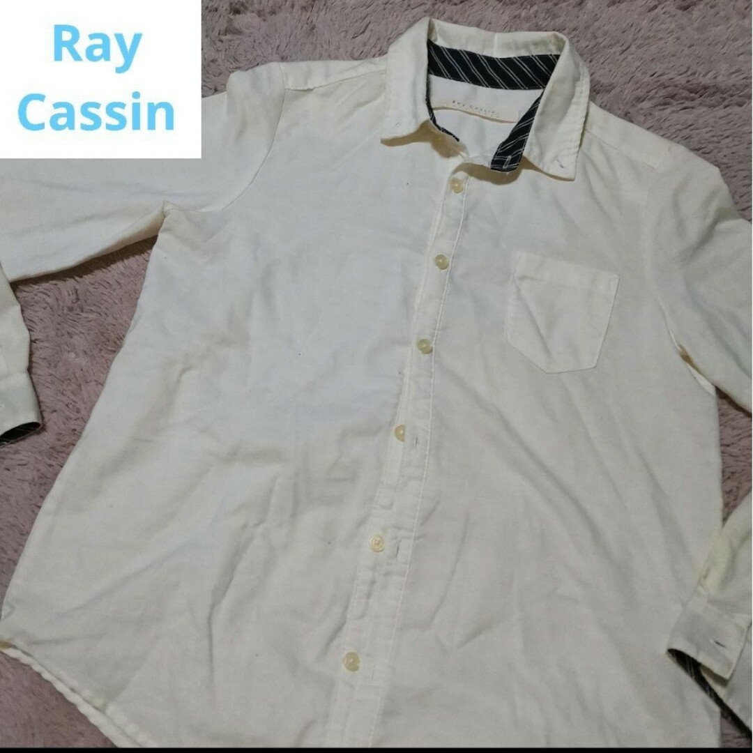 RayCassin(レイカズン)の白シャツ 涼しい 薄手 綿100 レイカズン 女性 訳あり レディースのトップス(シャツ/ブラウス(長袖/七分))の商品写真