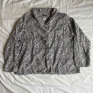 ヴィンテージ(VINTAGE)の【vintage】90s パジャマ　シャツ　パンツ　セットアップ　レオパード(シャツ)