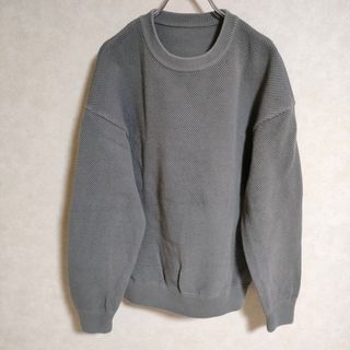 クレプスキュール(crépuscule )のcrepuscule MOSS STITCH L 鹿の子スウェット コットン サイズF スウェット グレー レディース クレプスキュール【中古】4-0414M△(トレーナー/スウェット)