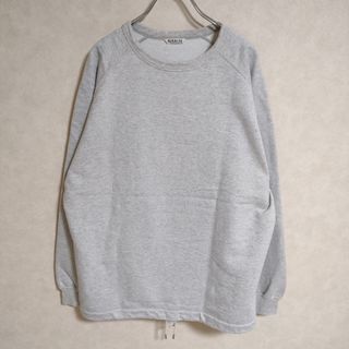 オーラリー(AURALEE)のAURALEE SUPER SOFT SWEAT DRAW CODE BIG P/O A21SP04GU トレーナー サイズ1 スウェット ライトグレー レディース オーラリー【中古】4-0414M△(トレーナー/スウェット)