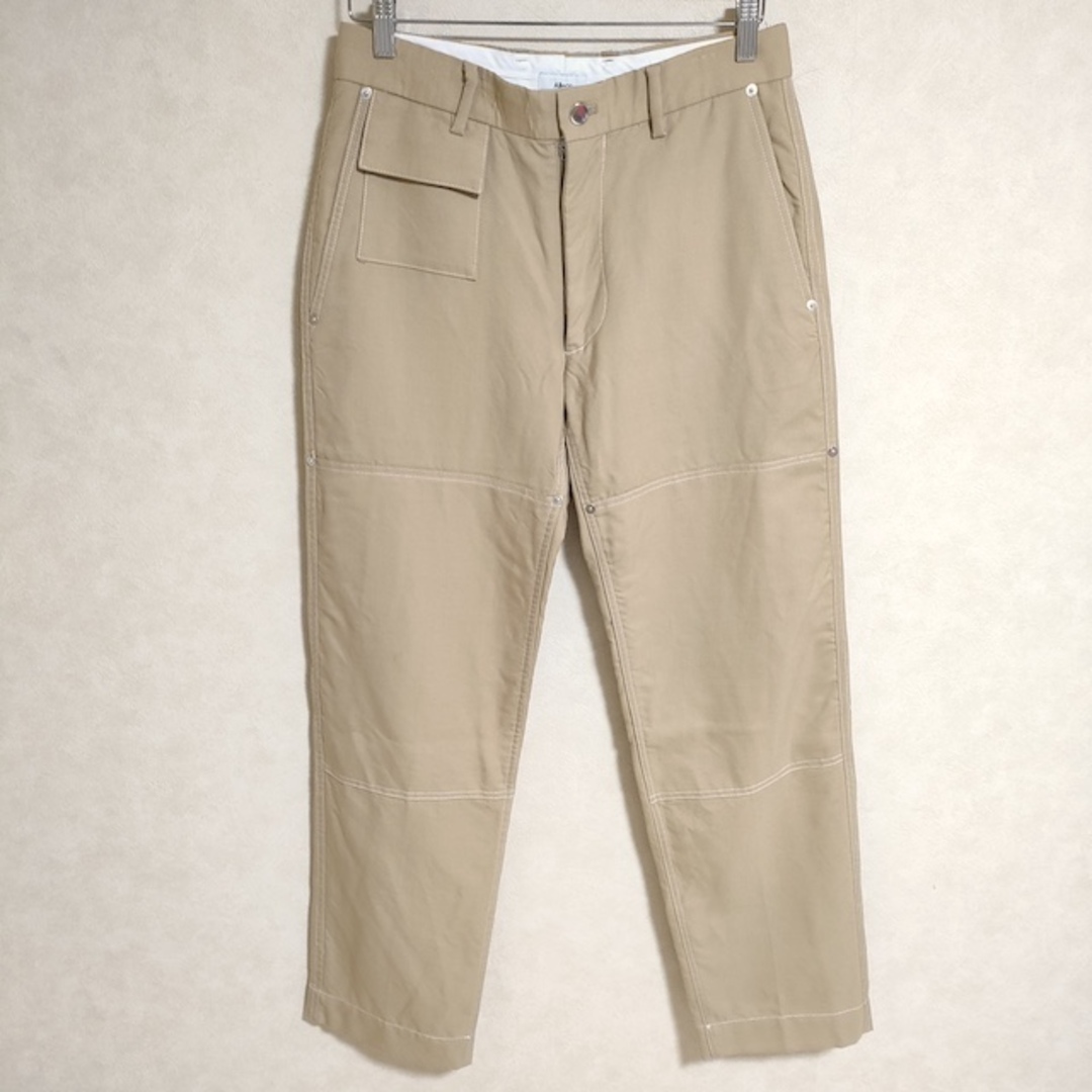 ALLEGE(アレッジ)のALLEGE Double Knee Pants ウール モヘヤ混 サイズ2 パンツ ベージュ メンズ アレッジ【中古】4-0414M△ メンズのパンツ(その他)の商品写真