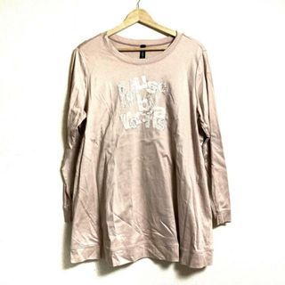 ロシャス(ROCHAS)のROCHAS(ロシャス) チュニック サイズ13 L レディース - ライトピンク×白 クルーネック/長袖/スパンコール/レース/MUSE BY ROCHAS Premiere(チュニック)