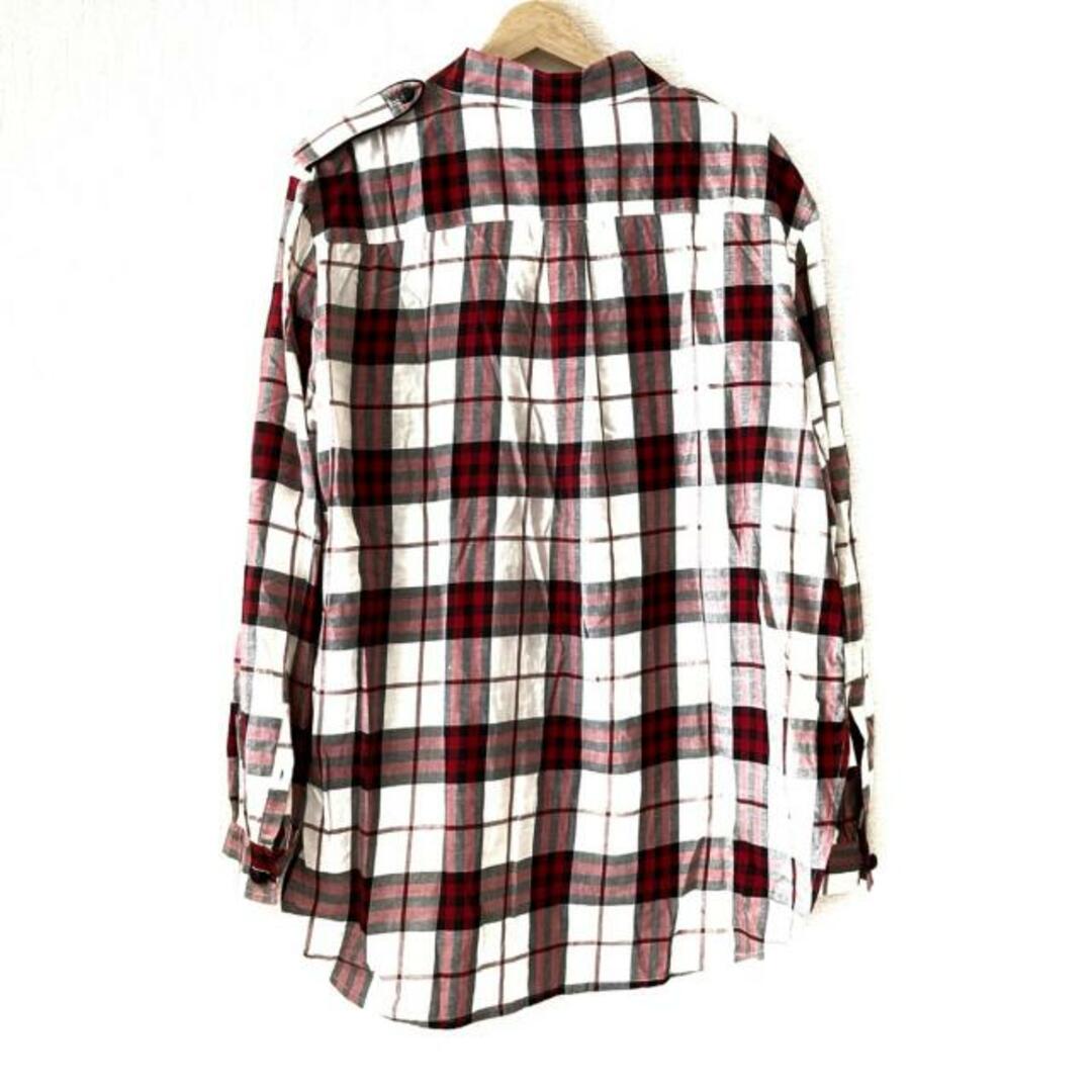 BURBERRY LONDON ENGLAND(バーバリーロンドンイングランド) 長袖シャツブラウス サイズ48 XL レディース - アイボリー×レッド×マルチ チェック柄 レディースのトップス(シャツ/ブラウス(長袖/七分))の商品写真