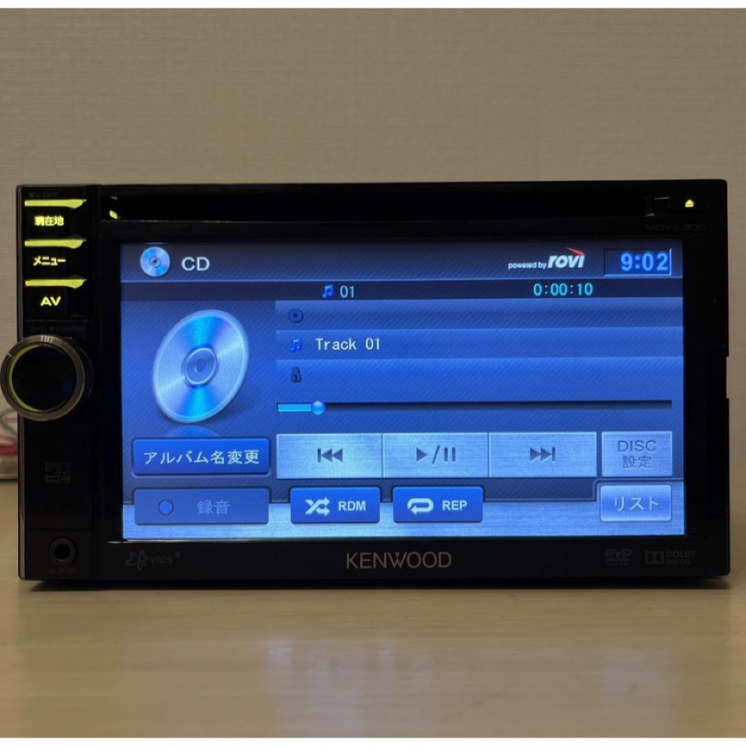 KENWOOD(ケンウッド)のケンウッドナビMDV-L300最新地図更新済Bluetooth新品バックカメラ付 自動車/バイクの自動車(カーナビ/カーテレビ)の商品写真