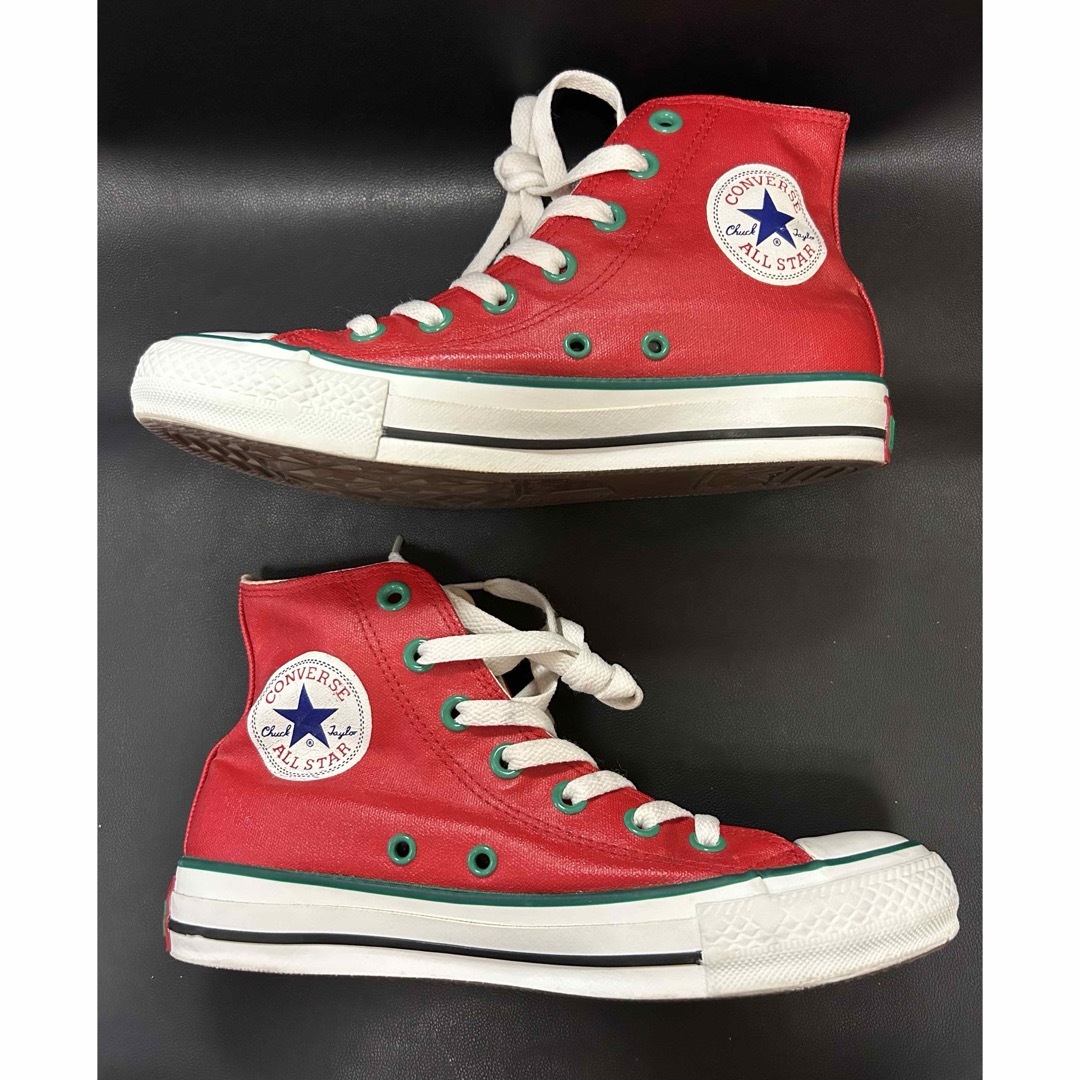 CONVERSE(コンバース)の新品コンバース オールスター ジップハイ PUコーティング レッド 23.5cm レディースの靴/シューズ(スニーカー)の商品写真