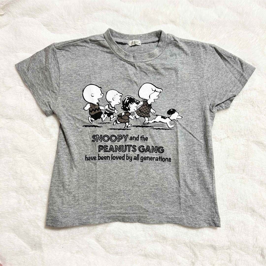 SNOOPY(スヌーピー)の【美品】スヌーピー キッズ 100cm Tシャツ 半袖 ハーフパンツ 半ズボン キッズ/ベビー/マタニティのキッズ服女の子用(90cm~)(Tシャツ/カットソー)の商品写真