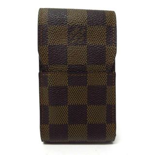 ルイヴィトン(LOUIS VUITTON)のLOUIS VUITTON(ルイヴィトン) シガレットケース ダミエ美品  エテュイ・シガレット N63024 エベヌ ダミエ･キャンバス(タバコグッズ)