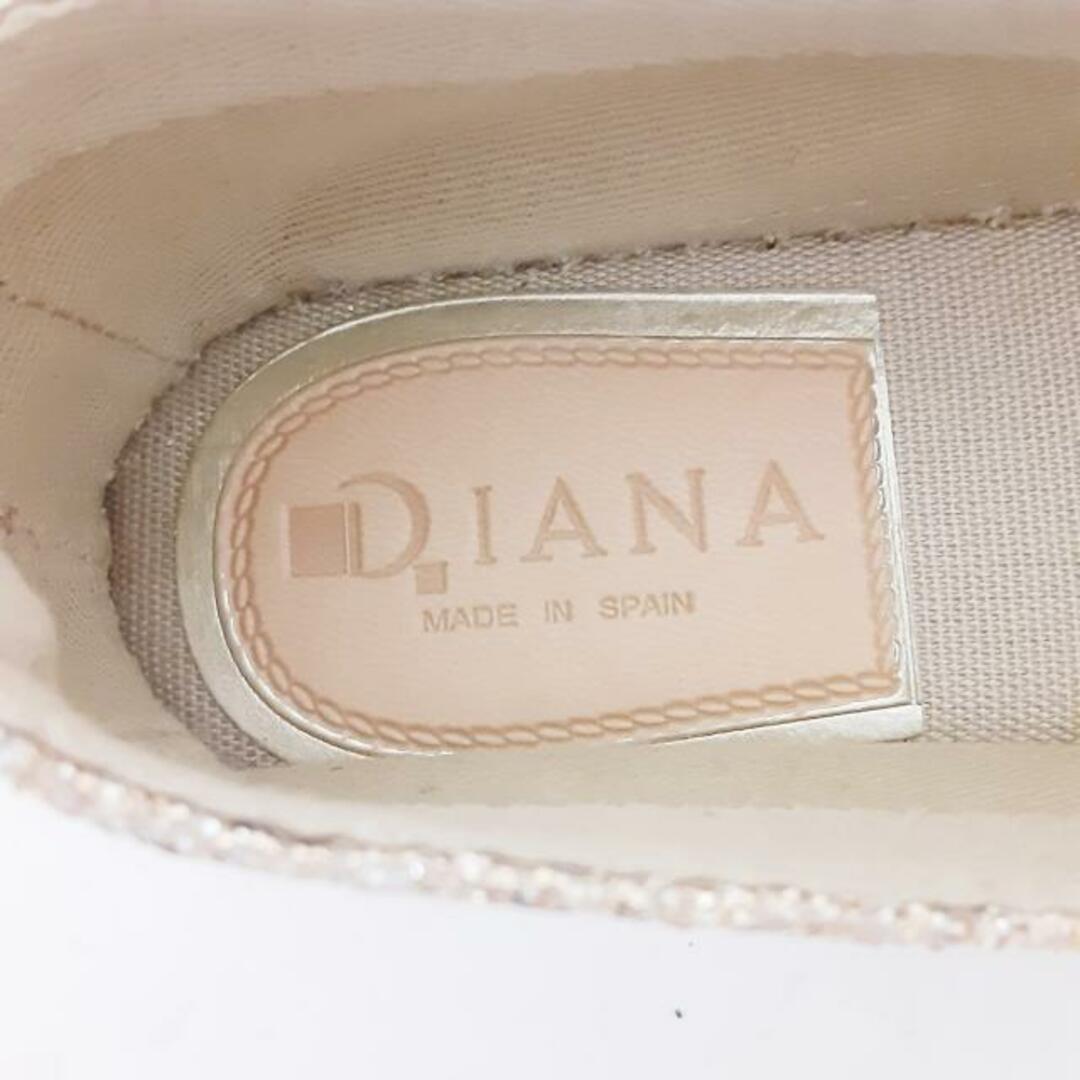 DIANA(ダイアナ)のDIANA(ダイアナ) スリッポン 35 レディース - ゴールド×ダークブラウン パイソン柄 グリッター レディースの靴/シューズ(その他)の商品写真