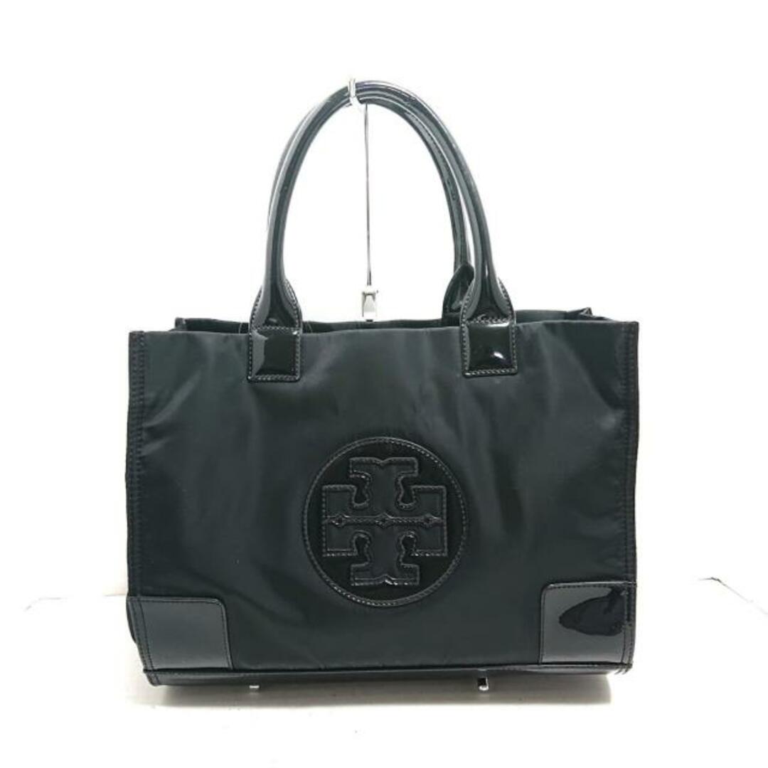 Tory Burch(トリーバーチ)のTORY BURCH(トリーバーチ) トートバッグ - 黒 ナイロン×エナメル（レザー） レディースのバッグ(トートバッグ)の商品写真