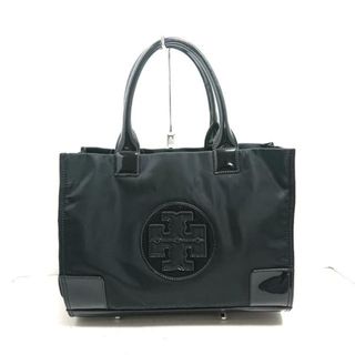 トリーバーチ(Tory Burch)のTORY BURCH(トリーバーチ) トートバッグ - 黒 ナイロン×エナメル（レザー）(トートバッグ)