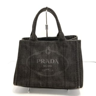 プラダ(PRADA)のPRADA(プラダ) トートバッグ CANAPA ダークグレー デニム(トートバッグ)