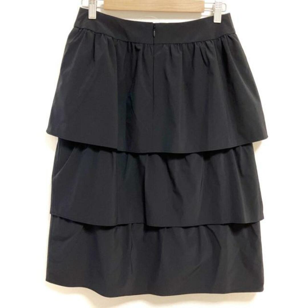 M'S GRACY(エムズグレイシー)のM'S GRACY(エムズグレイシー) スカート サイズ40 M レディース美品  - 黒 ひざ丈/フリル レディースのスカート(その他)の商品写真