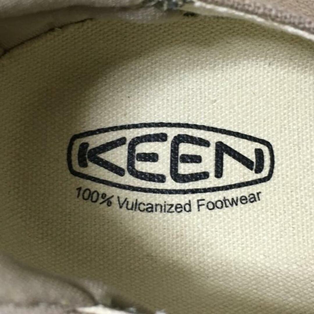 KEEN(キーン)のKEEN(キーン) スニーカー 24.5 レディース - グレーベージュ×白 キャンバス×ラバー レディースの靴/シューズ(スニーカー)の商品写真