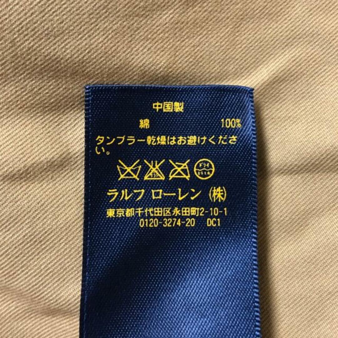 POLO RALPH LAUREN(ポロラルフローレン)のPOLObyRalphLauren(ポロラルフローレン) トレンチコート サイズ6 M レディース - ベージュ 長袖/春/秋 レディースのジャケット/アウター(トレンチコート)の商品写真