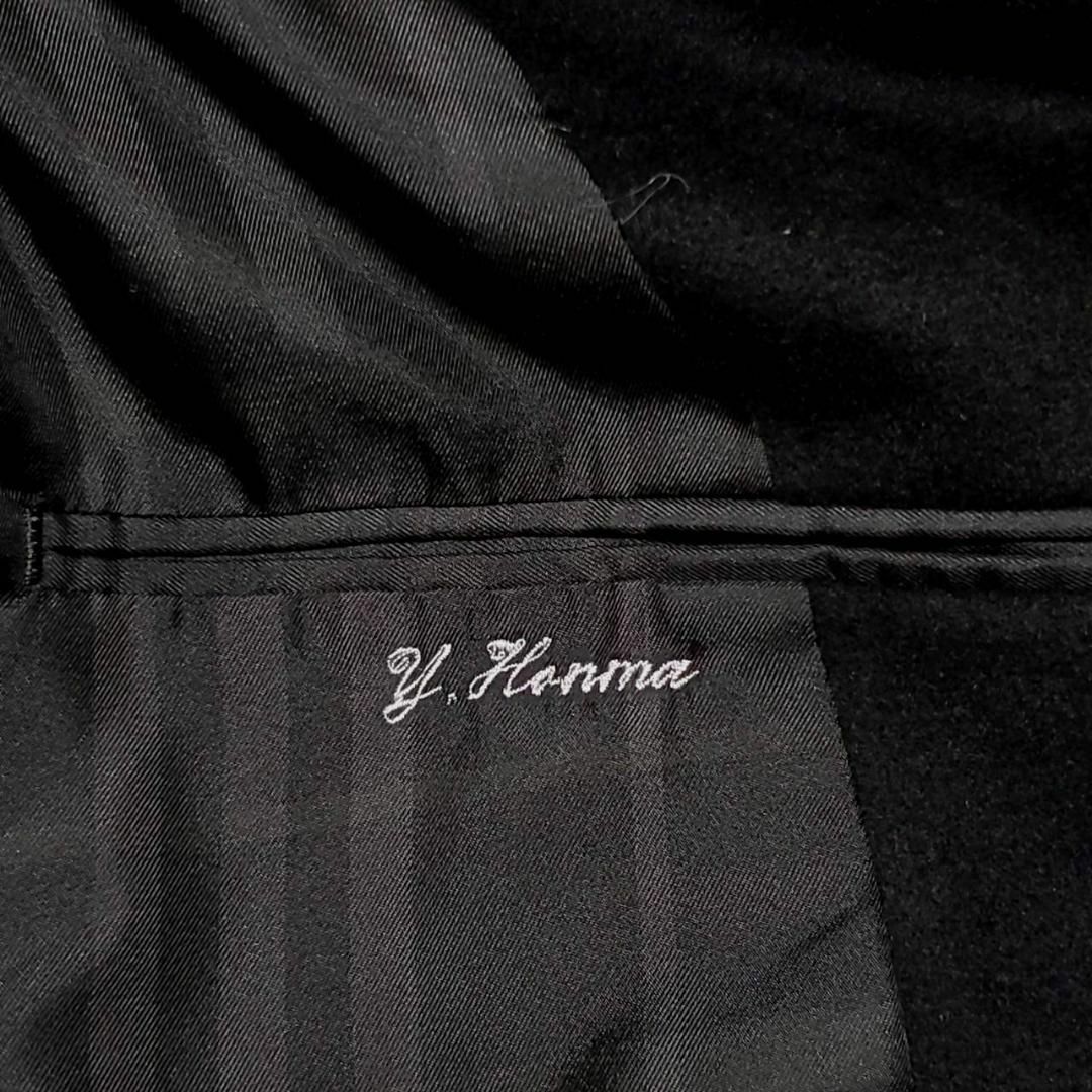 BURBERRY(バーバリー)の極美品 XL バーバリー カシミヤ アンゴラ 羊毛 コート 黒 シャドーチェック メンズのジャケット/アウター(ステンカラーコート)の商品写真