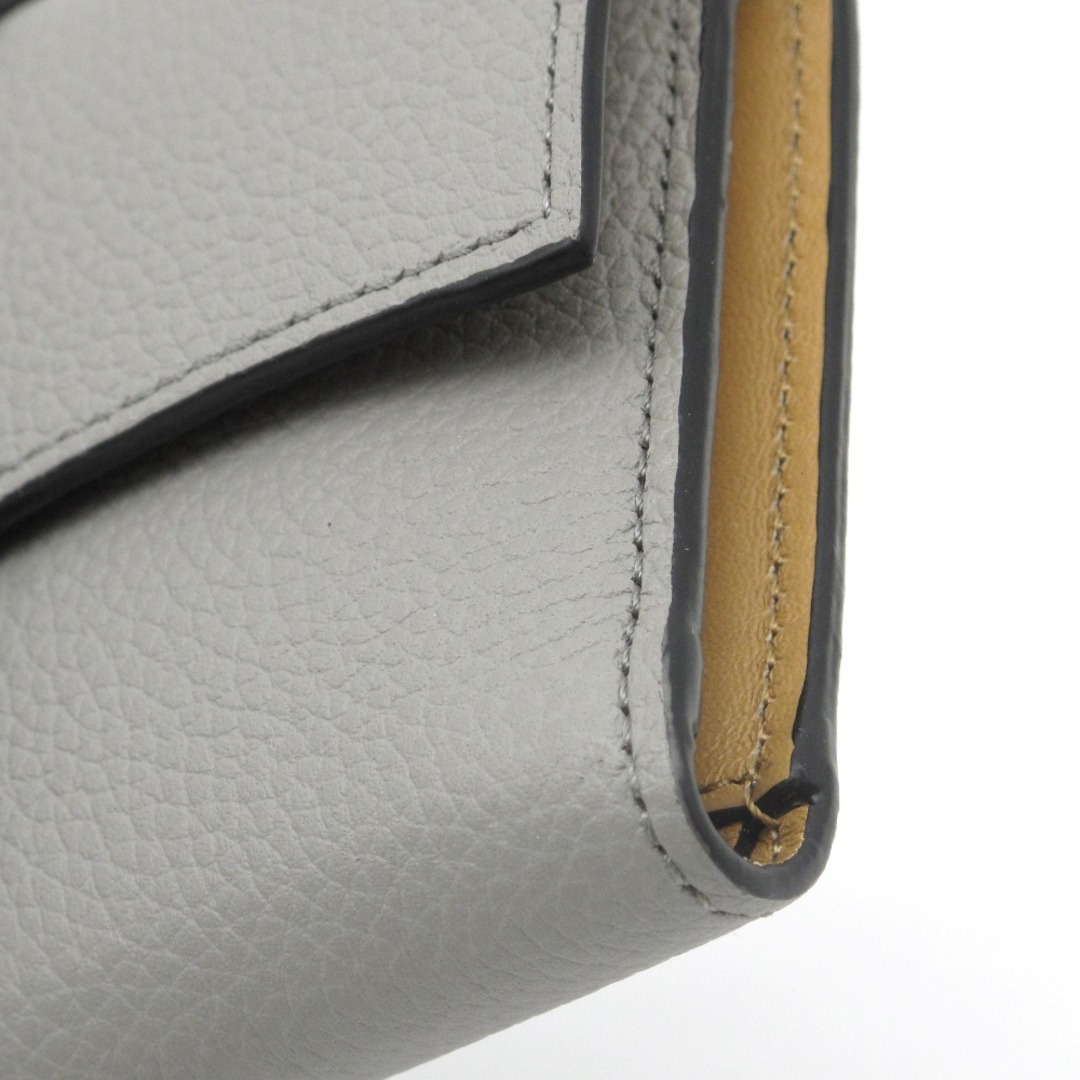 LOEWE(ロエベ)のLOEWE (ロエベ) バーティカルウォレット スモール 三つ折り財布 コンパクト ミニ C660S86X01 レザー グレー ブルー レディース レディースのファッション小物(財布)の商品写真