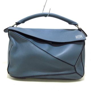 ロエベ(LOEWE)のLOEWE(ロエベ) ハンドバッグ パズルバッグ ミディアム ブルー レザー(ハンドバッグ)