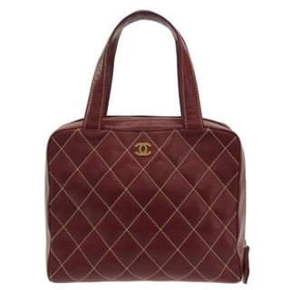 シャネル(CHANEL)のCHANEL(シャネル) ハンドバッグ ワイルドステッチ A14693 ボルドー ゴールド金具 ラムスキン(ハンドバッグ)