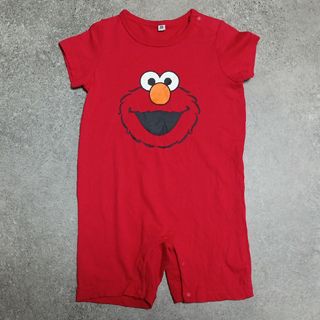 セサミストリート(SESAME STREET)のセサミストリート エルモ  半袖ロンパース  ベビー ELMO(ロンパース)