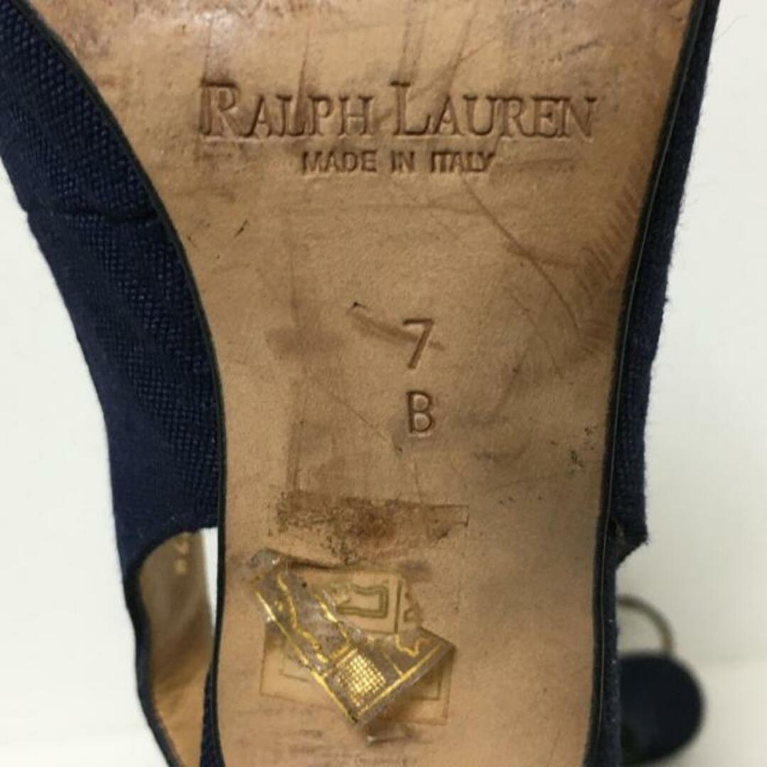 Ralph Lauren(ラルフローレン)のRalphLauren(ラルフローレン) サンダル 7B レディース - ダークネイビー キャンバス レディースの靴/シューズ(サンダル)の商品写真