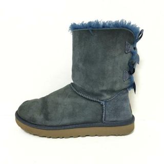 アグ(UGG)のUGG(アグ) ショートブーツ 24 レディース - 1016225 ネイビー ムートン(ブーツ)