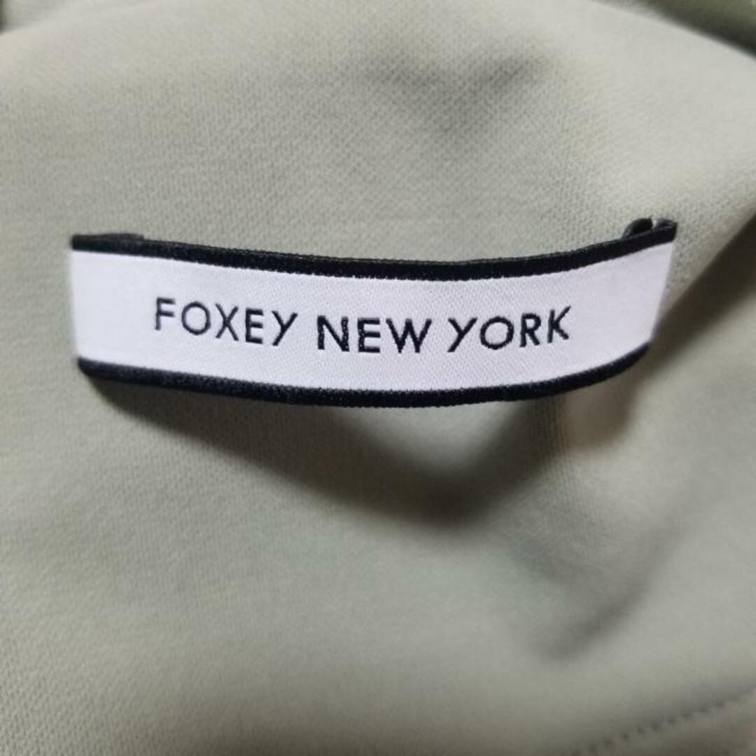 FOXEY NEW YORK(フォクシーニューヨーク) パーカー サイズ38 M レディース美品  - ライトグリーン 長袖 レディースのトップス(パーカー)の商品写真