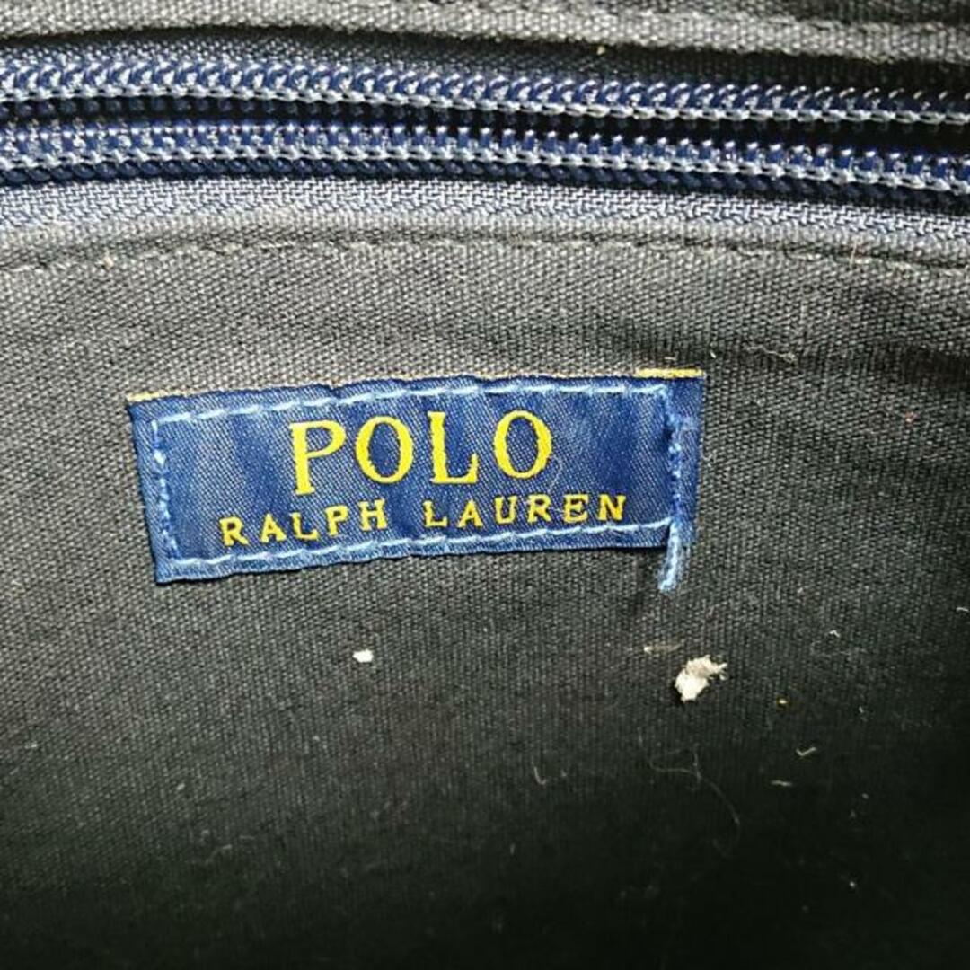 POLO RALPH LAUREN(ポロラルフローレン)のPOLObyRalphLauren(ポロラルフローレン) ショルダーバッグ ビッグポニー ダークネイビー×レッド 刺繍 キャンバス レディースのバッグ(ショルダーバッグ)の商品写真