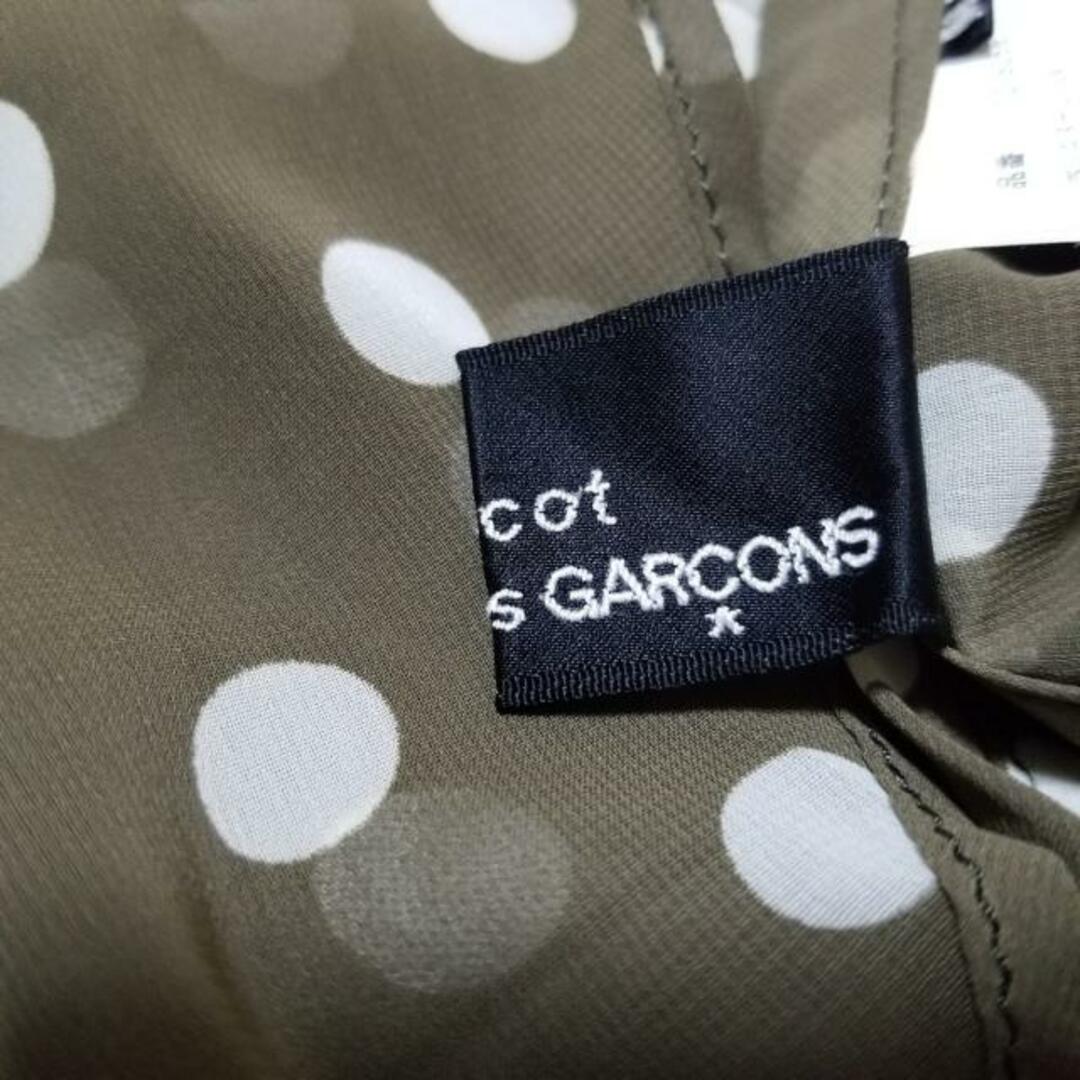 tricot COMMEdesGARCONS(トリココムデギャルソン) スカート サイズM レディース美品  - カーキ×白 ひざ丈/ドット柄 レディースのスカート(その他)の商品写真