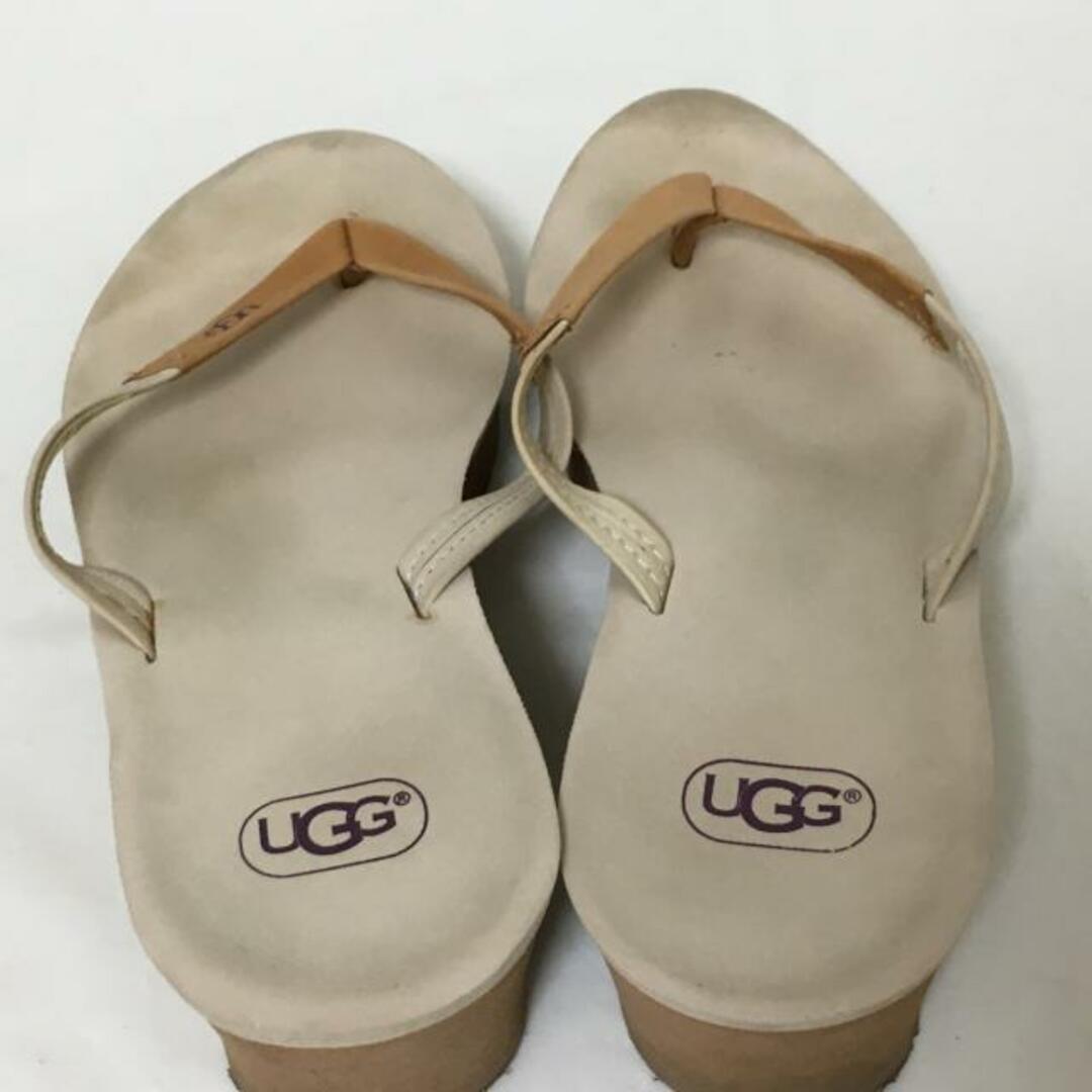 UGG(アグ)のUGG(アグ) ビーチサンダル 23 レディース ルビー 1006346 ベージュ×ライトブラウン ウェッジソール ラバー レディースの靴/シューズ(サンダル)の商品写真