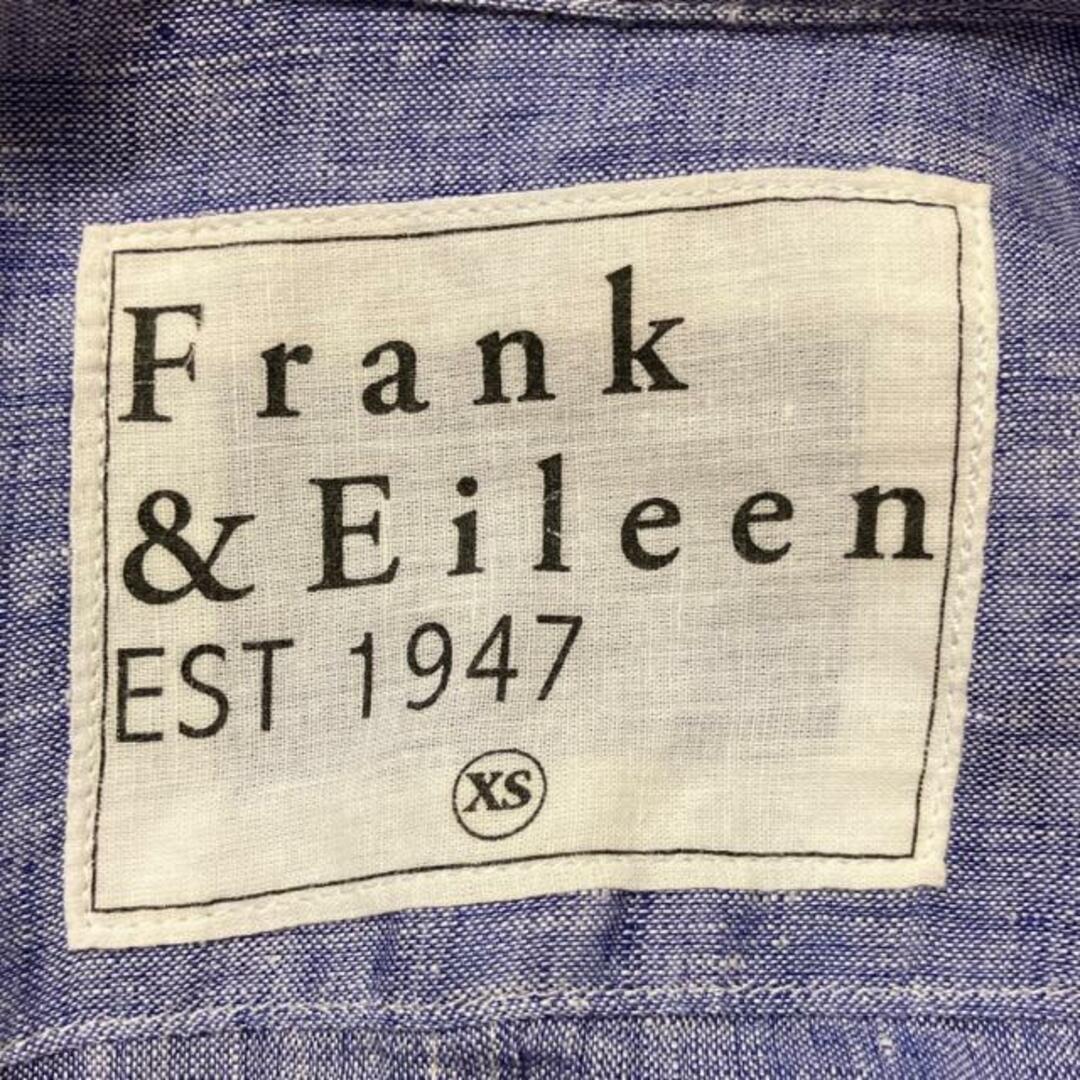 Frank&Eileen(フランクアンドアイリーン)のFrank&Eileen(フランク&アイリーン) 長袖シャツブラウス サイズXS レディース - ブルー 麻 レディースのトップス(シャツ/ブラウス(長袖/七分))の商品写真