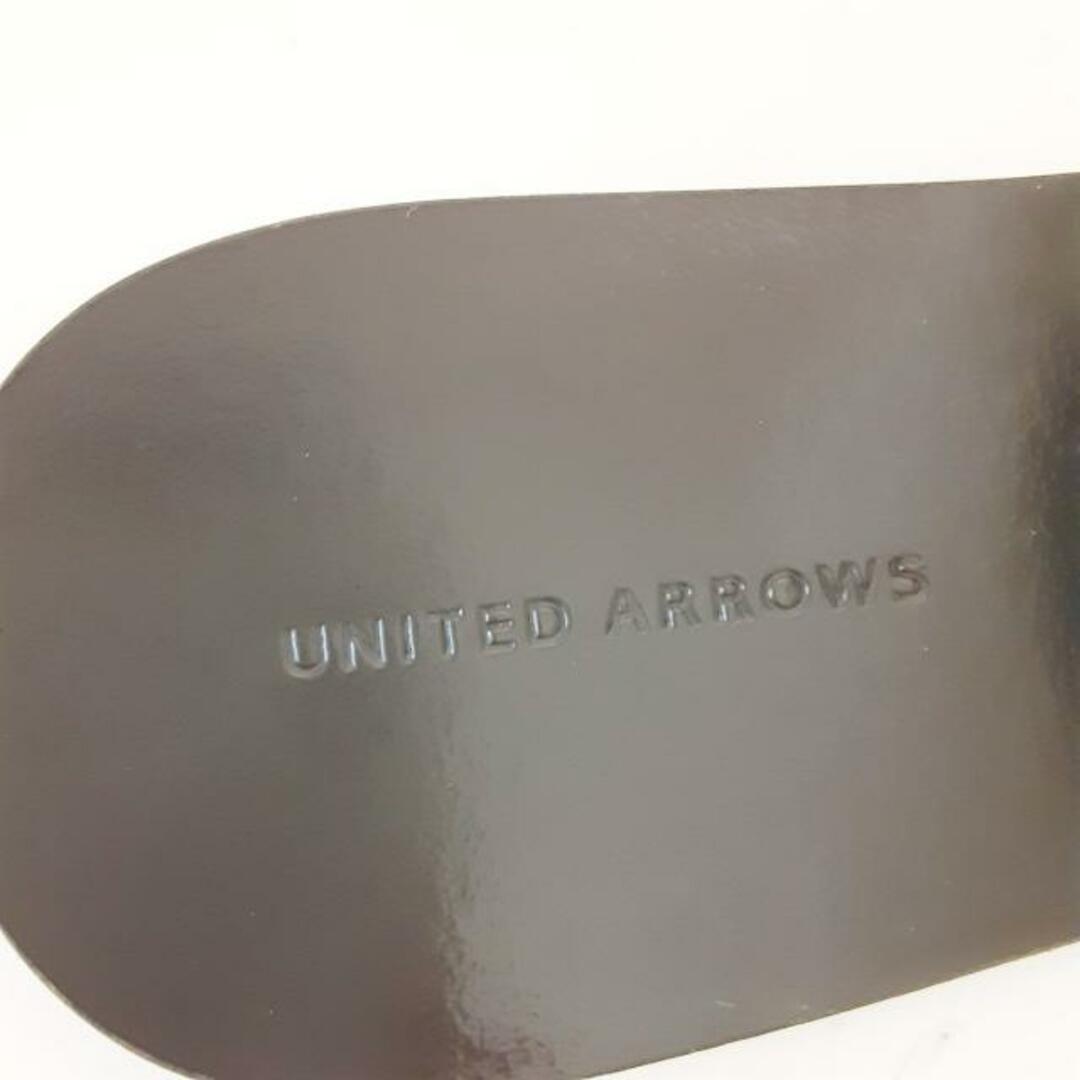 UNITED ARROWS(ユナイテッドアローズ)のUNITED ARROWS(ユナイテッドアローズ) ミュール 36 レディース - 黒 ビジュー ラバー レディースの靴/シューズ(ミュール)の商品写真