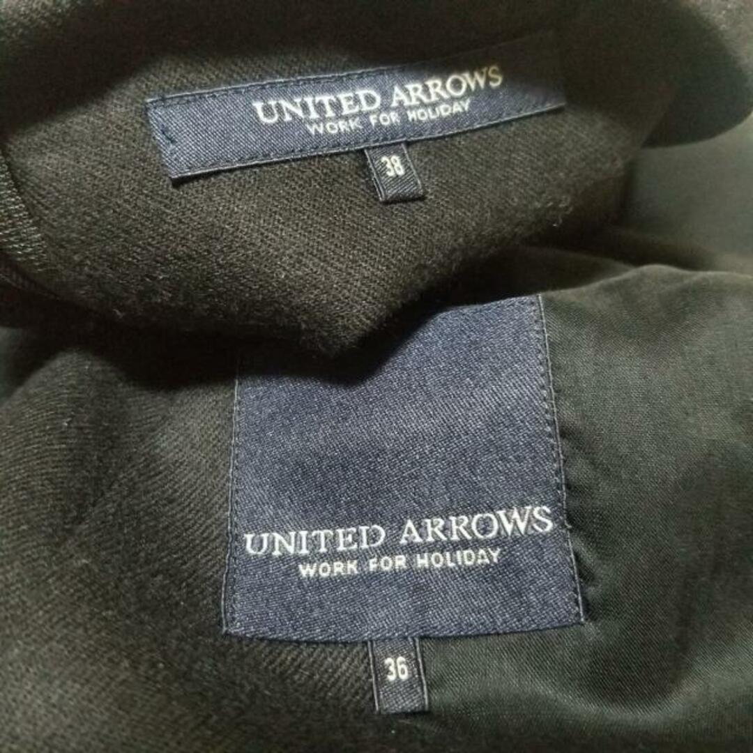 UNITED ARROWS(ユナイテッドアローズ)のUNITED ARROWS(ユナイテッドアローズ) スカートスーツ レディース美品  - 黒 肩パッド レディースのフォーマル/ドレス(スーツ)の商品写真