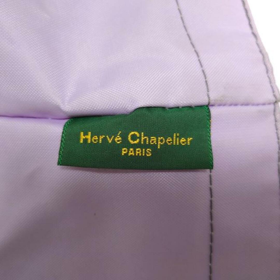 Herve Chapelier(エルベシャプリエ)のHerve Chapelier(エルベシャプリエ) ハンドバッグ ナイロン舟型トートS ライトパープル×カーキ Nライン ナイロン レディースのバッグ(ハンドバッグ)の商品写真