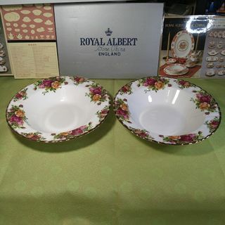 ロイヤルアルバート(ROYAL ALBERT)のロイヤルアルバート　オールドカントリーローズ　スーププレート　２枚セット(食器)