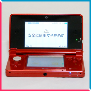 ニンテンドー3DS(ニンテンドー3DS)の【良品】任天堂 ニンテンドー3DS メタリックレッド CTR-001(携帯用ゲーム機本体)