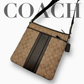 コーチ(COACH)の【美品】COACH コーチ ショルダーバッグ サコッシュ ヘリテージ P061(ショルダーバッグ)