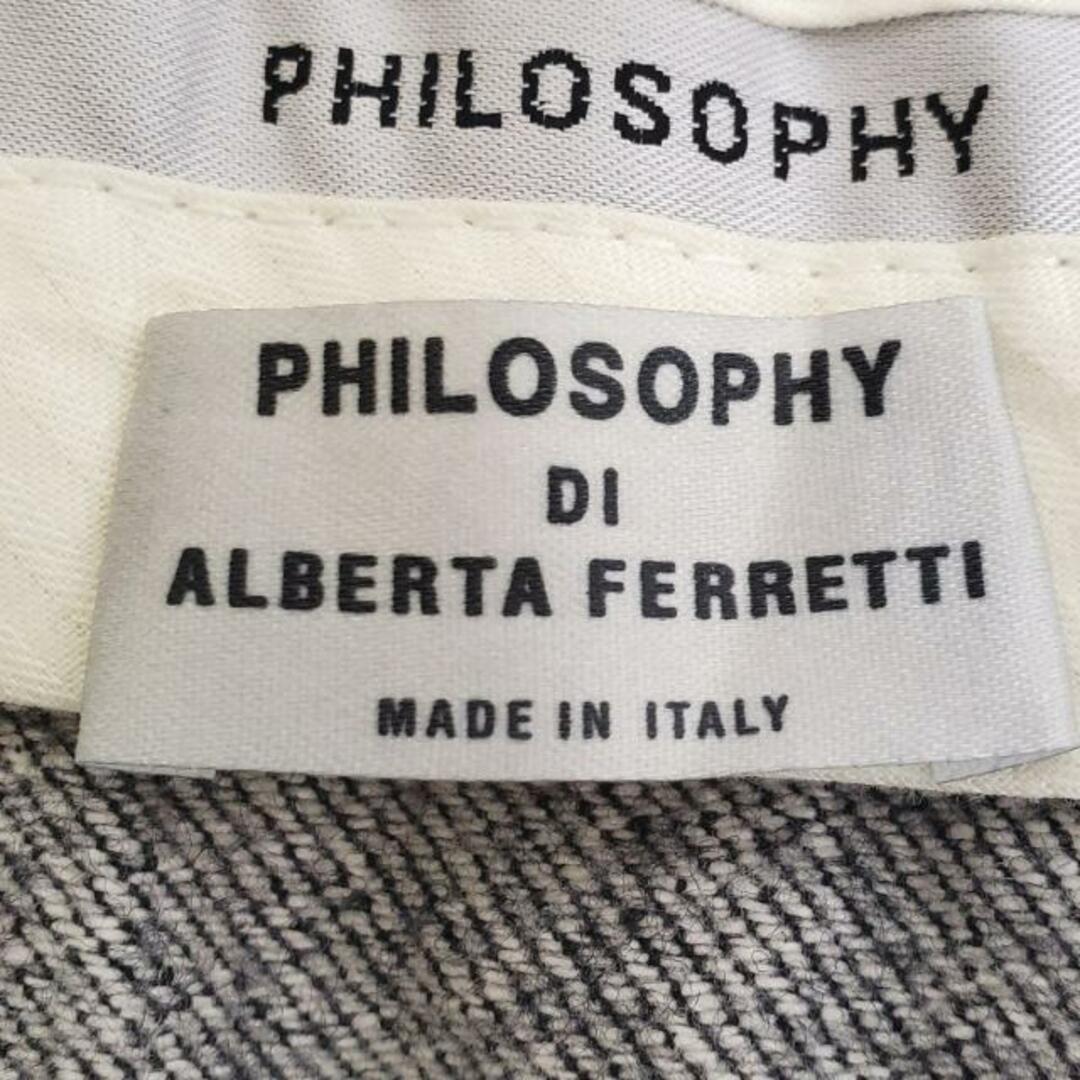 PHILOSOPHY DI ALBERTA FERRETTI(フィロソフィーアルベルタフェレッティー)のPHILOSOPHY di ALBERTA FERRETTI(フィロソフィーディアルベルタフェレッティ) スカート サイズI 42 レディース美品  ダークグレー 膝丈 レディースのスカート(その他)の商品写真