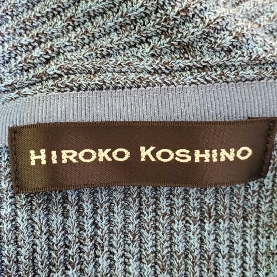 HIROKO KOSHINO(ヒロココシノ)のHIROKO KOSHINO(ヒロココシノ) カーディガン サイズ38 M レディース美品  ブルー ノースリーブ レディースのトップス(カーディガン)の商品写真