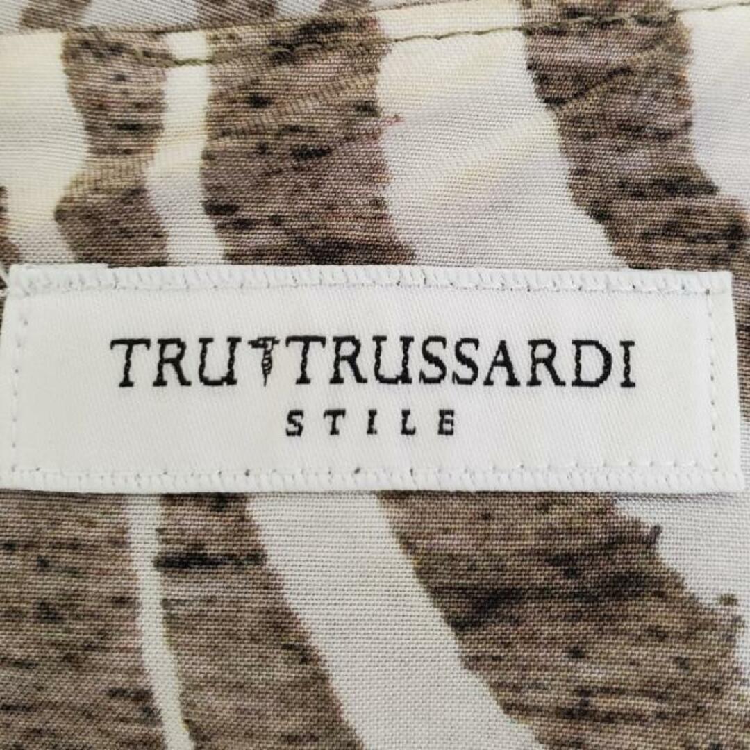 TRU TRUSSARDI(トゥルートラサルディ) ワンピース サイズ40 M レディース アイボリー×白 レディースのワンピース(その他)の商品写真