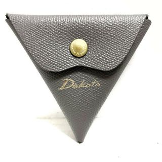 ダコタ(Dakota)のDakota(ダコタ) コインケース美品  グレー×ゴールド ボタン/三角 レザー(コインケース)