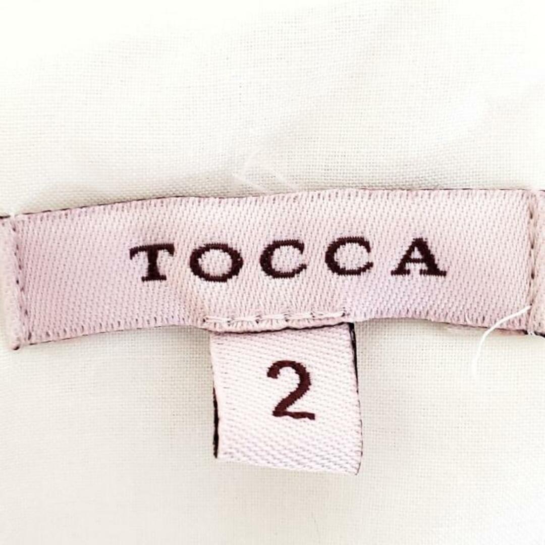 TOCCA(トッカ)のTOCCA(トッカ) ワンピース サイズ2 S レディース 黒×白 フリル/ウエスト切り替え/スカート花柄 レディースのワンピース(その他)の商品写真