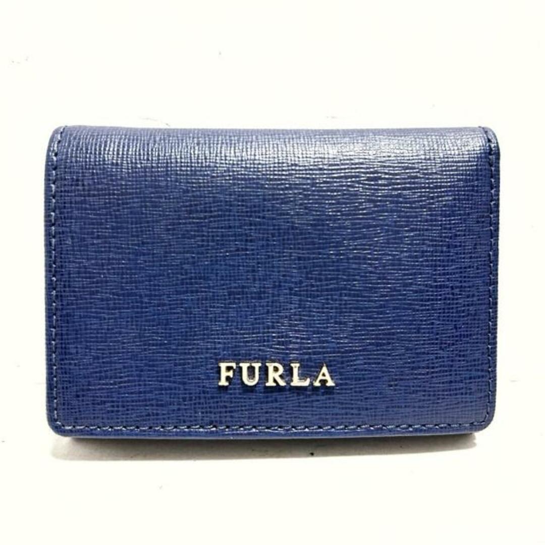 Furla(フルラ)のFURLA(フルラ) 3つ折り財布 ネイビー レザー レディースのファッション小物(財布)の商品写真