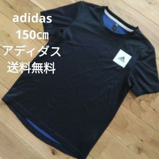 アディダス(adidas)のadidas 150㎝　アディダス　Tシャツ　半袖　トップス　ネイビー　紺色(Tシャツ/カットソー)