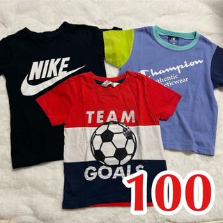 ナイキ(NIKE)の【美品】キッズ 100cm Tシャツ 夏 ナイキ チャンピョン 子供服(Tシャツ/カットソー)