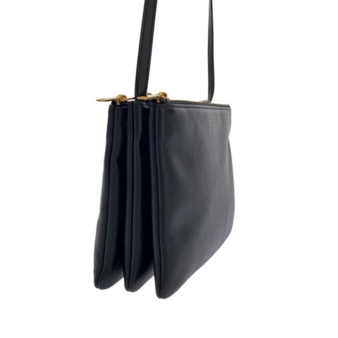 celine(セリーヌ)のCELINE(セリーヌ) ショルダーバッグ トリオラージ 192043CAD.38NO 黒 ラムスキン レディースのバッグ(ショルダーバッグ)の商品写真