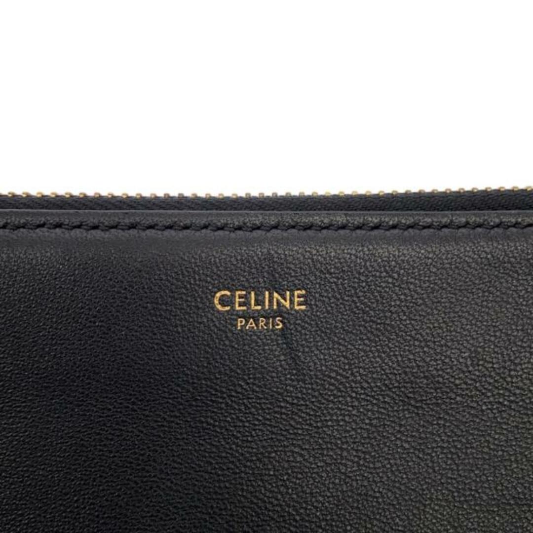 celine(セリーヌ)のCELINE(セリーヌ) ショルダーバッグ トリオラージ 192043CAD.38NO 黒 ラムスキン レディースのバッグ(ショルダーバッグ)の商品写真