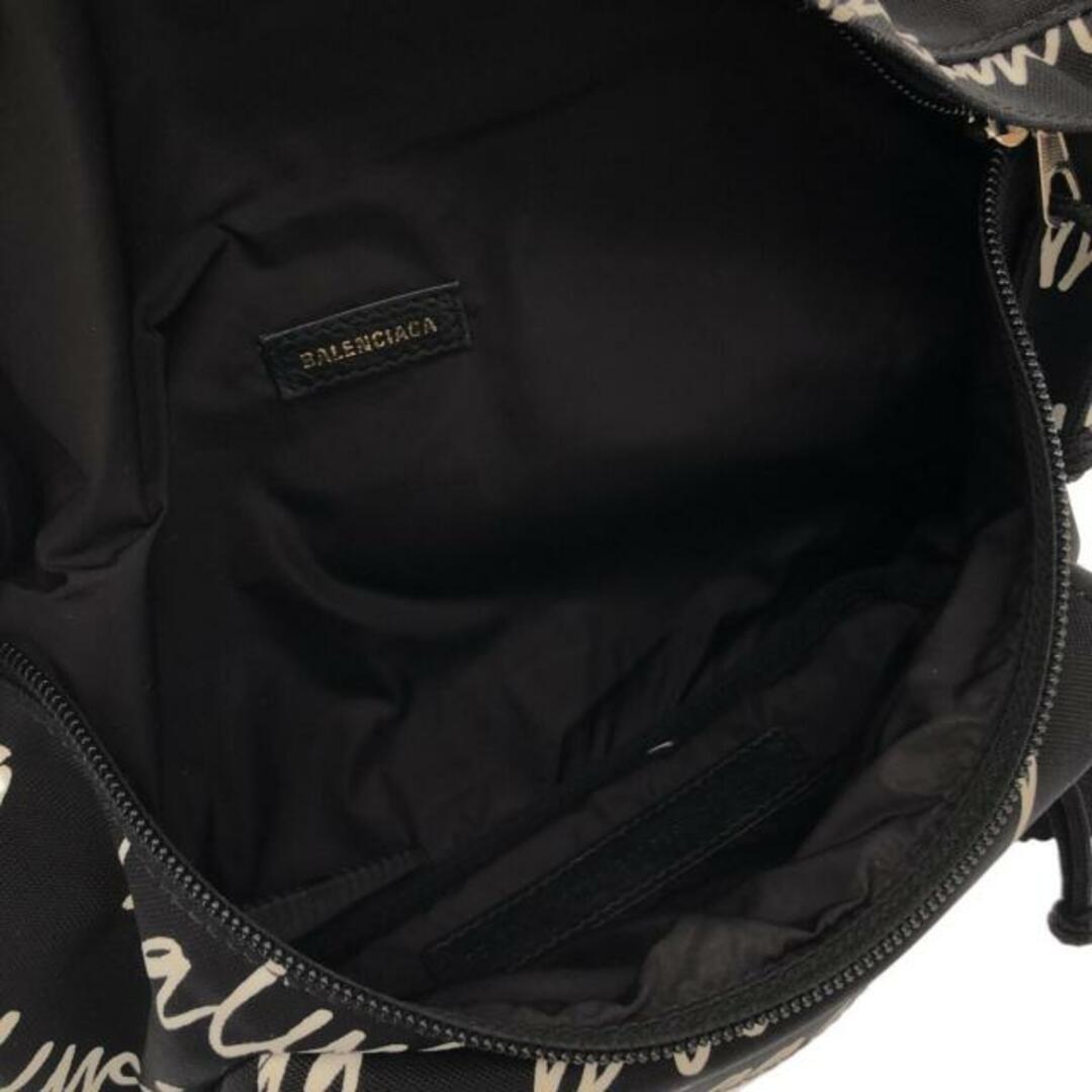 Balenciaga(バレンシアガ)のBALENCIAGA(バレンシアガ) ウエストポーチ ウィール ベルトバッグS 533009 黒×白 ナイロン レディースのバッグ(ボディバッグ/ウエストポーチ)の商品写真